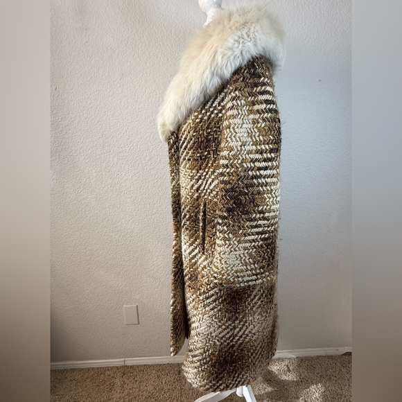 Vintage Fur Collar Penny Lane Coat  Medium - Picture 4 of 9